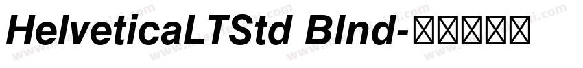 HelveticaLTStd Blnd字体转换